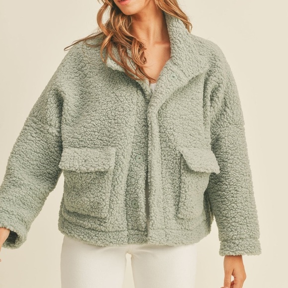 Mable Jackets & Blazers - MABLE FLEUR FLEECE JACKET